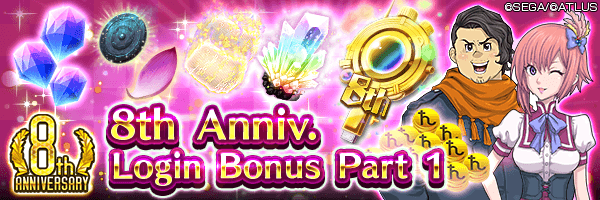 8周年ログイン