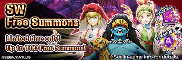 Summon up to 100 times for FREE! 