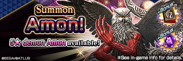 A chance to summon 5★Amon! Amon Summons Incoming!