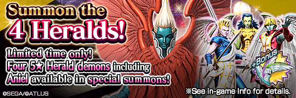 A chance to summon 5★ Gabriel, Raphael, Uriel and Aniel! Judgement Summons Incoming!