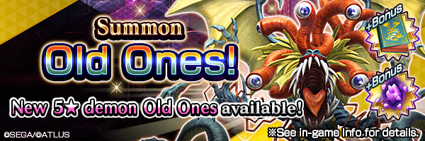 Summon the new 5★ demon Old Ones!  Old Ones Summons Incoming!