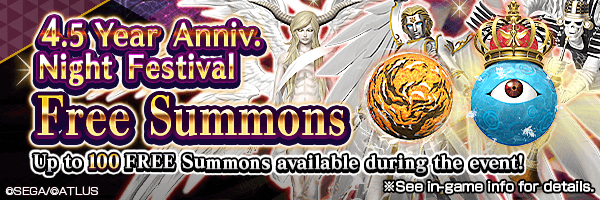 [4.5 Year Anniv.] Summon up to 100 times for FREE! 