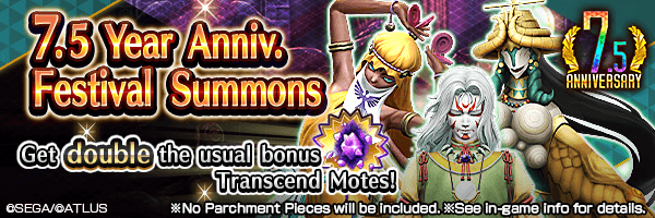 [7.5 Year Anniv.] Summon Rare Demons! 7.5 Year Anniv. Festival Summons Incoming!