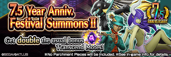 [7.5 Year Anniv.] Summon Rare Demons! 7.5 Year Anniv. Festival Summons II Incoming!