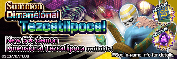 [3/30 03:30Update] Summon the new 5★ demon Dimensional Tezcatlipoca! Dimensional Tezcatlipoca Summons Incoming!
