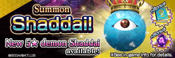 Summon the new 5★ demon Shaddai!