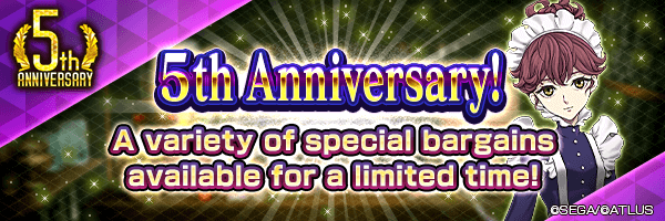 [5th Anniv.] 1/19 On Sale! 5th Anniversary items are available!