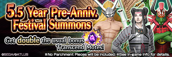 [5.5 Year Anniv.] Summon Rare Demons! 5.5 Year Pre-Anniv. Festival Summons Incoming!