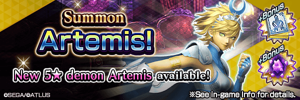 Summon the new 5★ demon Artemis! Artemis Summons Incoming! 