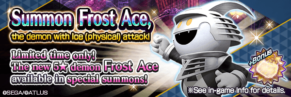 Summon the New 5★ Demon Frost Ace with Limited Time Only Summons!
