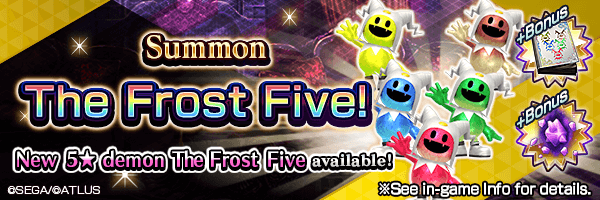 Summon the new 5★ demon The Frost Five! The Frost Five Summons Incoming!