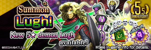 Summon the new 5★ demon Lugh!