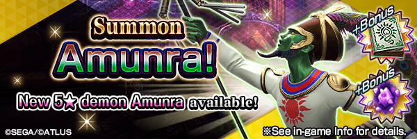 Summon the new 5★ demon Amunra! Amunra Summons Incoming!