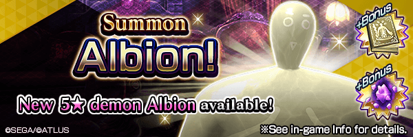 Summon the new 5★ demon Albion! Albion Summons Incoming! 