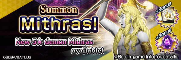 Summon the new 5★ demon Mithras