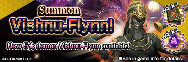 Summon the new 5★ demon Vishnu-Flynn! Vishnu-Flynn Summons Incoming!
