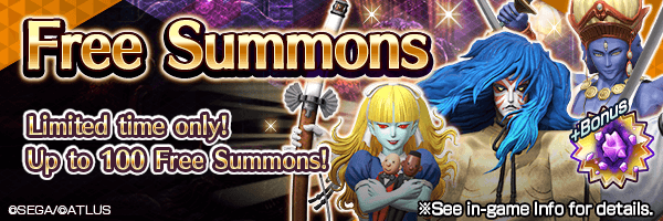 Summon up to 100 times for FREE! 