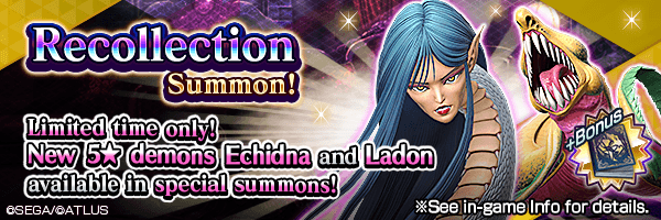 Summon the new 5★ demons Echidna and Ladon in Recollection Summons!