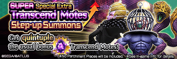 Transcend Motes x5! SUPER Special Extra Transcend Motes Step-up Summons Incoming!
