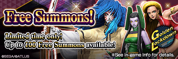 Golden Lockdown 2021: Summon up to 100 times for FREE with limited time only free summons!