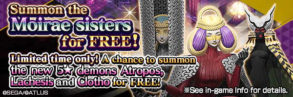 Summon up to 30 times for FREE with the Moirae Free Summon!