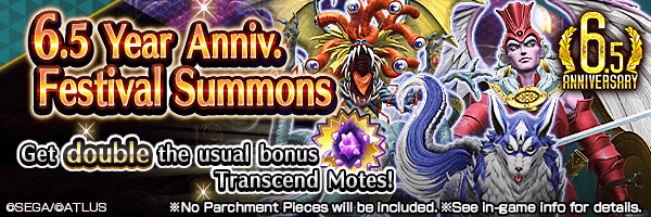 Summon Rare Demons! 6.5 Year Anniv. Festival Summons Incoming!