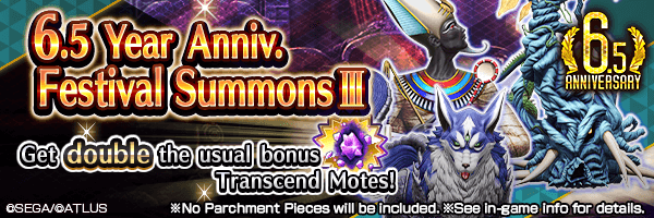 Summon Rare Demons! 6.5 Year Anniv. Festival Summons Ⅲ Incoming!