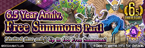 Summon up to 100 times for FREE! 