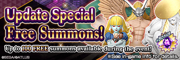 [Update Commemorative] Summon up to 100 times for FREE! 