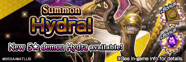 Summon the new 5★ demon Hydra! Hydra Summons Incoming! 