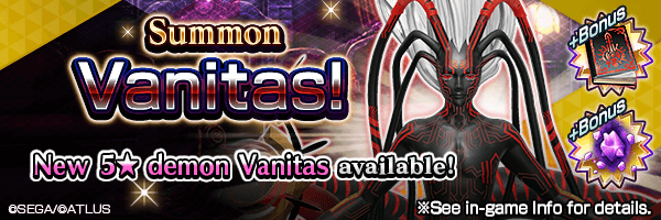 Summon the new 5★ demon Vanitas!  Vanitas Summons Incoming!